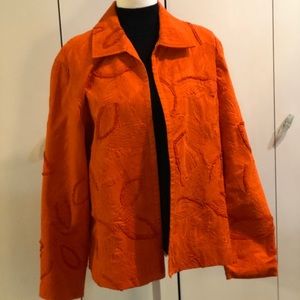 Chico’s Jacket Coat Chico size 3 Orange